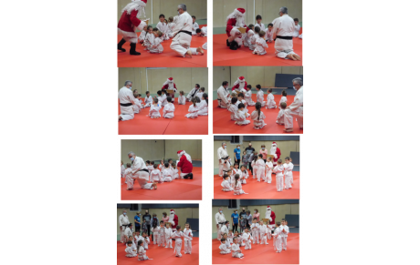 Père Noël au club pour les baby judo et le taïso 13/12/2021